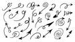 © Wieslaw - Hand Drawn Swirl Arrows and Doodle Pointer Vector Set