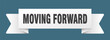 © BHM - moving forward ribbon isolated on transparent background. moving forward ribbon