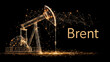 © Dzmitry - Modern oil pump graphic with Brent crude oil representation and digital design