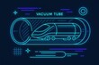 © Leo Rohmann - Innovative design of a vacuum tube transport system showcasing the future of transportation technology with sleek lines and dynamic motion aesthetics