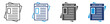 © jumiatiniqi - press release icon set with multiple style