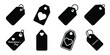 © ganesh106 - valentine tag Valentine's Day icon set silhouette style and isolated on white background Vector illustration