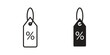 © Warpiya - Discount tag icon in minimal flat, stroke style. suitable for graphic designs