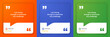 © Carkhe - 3D bubble testimonial banner, quote, infographic. Social media post template designs for quotes. Empty speech bubbles, quote bubbles and text box. Vector Illustration EPS10.