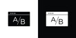 © Warpiya - A B test icon - perfect for UI UX design