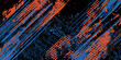 © Selamet - Abstract orange, black and blue background with grunge brush strokes. textures for poster and web banner design