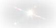 © tanandaa - Bright light shining on a transparent background creating a sparkling effect with reflections
