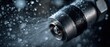 © Fernando - Closeup of a metallic industrial connector being sprayed with water, creating dynamic droplets and splashes against a dark background Concept of fluid dynamics, cooling, and precision engineering