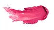© Nurul - A close-up isolated shot of a vibrant pink lip product swipe. The creamy texture glides across the white background, with evident brushstrokes