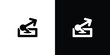 © Engineer Jahid - Export Icon Showing Arrow and Uploading with Transparent Background
