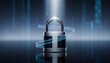 © MEO - Digital padlock with binary code for cyber security and data protection