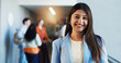 © DavidsPrime/peopleimages.com - Happy woman, portrait or coordinator with team for business upskill or internship program in office. Female person, employee or project manager with smile for career development or company growth