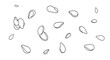 © Arif - Vector illustration of sesame seed pattern in continuous line drawing isolated on