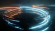 © Xianshu - Abstract glowing circular patterns with modern technology feel