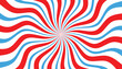 © alan - a vibrant abstract spiral pattern featuring red,blue, and white wavy stripes creating an optical illusion effect