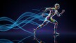 © StocksJust4You - Single geometric colorful running man with effect. Suitable for marketing or business purposes