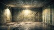 © chokdeelaw - A dimly lit empty room with a grimy wall covered in dust and grime