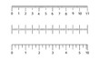 © TrustMaker Design - Horizontal ruler scale vector illustration set, easily editable.