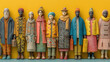 © Kashem - Colorful figurines representing an inclusive diverse community teamwork and social unity