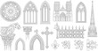 © godsfavoritearts - Gothic Architecture Elements Collection