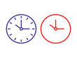 © ayesha - Two clock faces showing different times, symbolizing time management and punctuality
