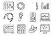 © Andrii - Mixer icon mic icons laptop sound controller vector audio speaker equalizer equipment