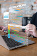 © Supapich - Professional entrepreneur businessman working on project corporate business management dashboard deadline report leader workflow strategy planning improve success outcome sales diagram network laptop