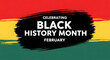 © MST - Celebrating Black History Month in February on a vibrant brushstroke background, honoring cultural heritage