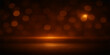 © Mitu - Abstract warm light bokeh background with horizontal beam and reflections