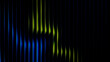 © SnapHive - Dynamic abstract digital background with vertical lines and glowing blue and vibrant green light effects texture