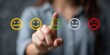 © Yauheniya - Customer Satisfaction Feedback Survey with Virtual Icons and Ratings