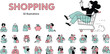 © LM - Shopping Illustrations A Collection of 32 Engaging Visuals for E-commerce & Retail Designs