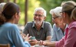 © liu - Contented senior - elderly individual enjoying social activity, highlighting benefits of active social participation for seniors, promoting mental, emotional health, creating a sense of belonging