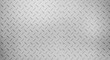 © alexine1846 - Diamond plate metal texture background with gray industrial checker pattern surface