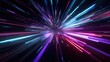 © rafka - Abstract vibrant light trails forming a tunnel, creating a sense of rapid motion