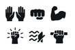 © Sapphire - Collection of bold hand gesture icons for communication and motivation design