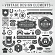 © KalenBikash - Vintage retro label collection with badges ribbons and stamps design elements
