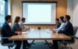 © wang - Office blur meeting room blurred background of blurry boardroom presentation with work desk for business discussion, corporate conference, enterprise seminar.Suitable for corporate and business theme