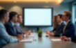 © fu - Unfocused Business Roundtable - Out-of-focus background of a business roundtable discussion. High quality