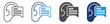 © jumiatiniqi - listening icon sheet with multiple style