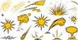 © Mehedi - Collection of retro comic book style explosion and motion effect graphics
