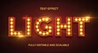 © mirajul - Bright lightbulb text effect for retro and vintage designs