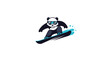 © goeng_art - Panda Snowboarding