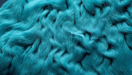  Close Up Turquoise Cyan Wool Plush Fleece Fabric Texture Background