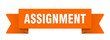 © BHM - assignment ribbon isolated on transparent background. assignment ribbon