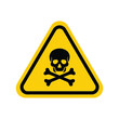 © azad - Universal poison danger warning sign icon   skull and crossbones hazard symbol vector Vector, illustration