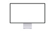 © Savita - Realistic monitor mockup, computer display with empty place, Personal computer screen template, front view.