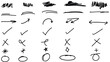 © Samiya  - Hand-drawn Sketchy Annotation Marks Collection