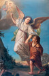 © Joan - Painting (19th century) of guardian angel protecting a child.