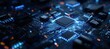 © Goku - A detailed image of a computer motherboard, highlighting the processor and other electronic components